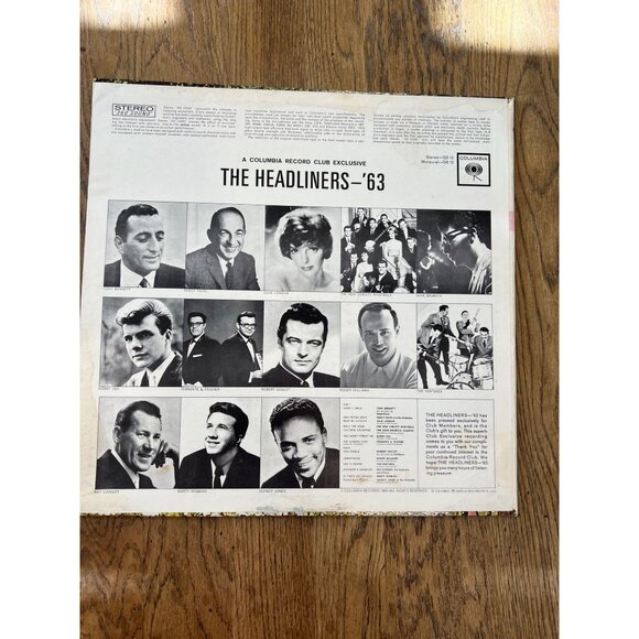 The Headliners 63 Vinyl Record Columbia Record Club Exclusive XSM 75197 - Picture 5 of 5